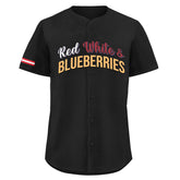 Custom Patriot Baseball Jersey, "Red, White & Blueberries" Conservative Pride Shirt BSBJ01-25020197-6