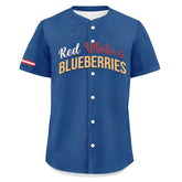 Custom Patriot Baseball Jersey, "Red, White & Blueberries" Conservative Pride Shirt BSBJ01-25020197-7