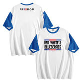 Patriot Tribute T-Shirt Collection, "Red, White & Blueberries" Conservative Memorial Tee PR064-25025146-5