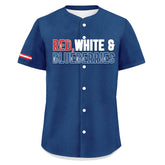 Custom Patriot Baseball Jersey, "Red, White & Blueberries" Conservative Pride Shirt BSBJ01-25020197-4