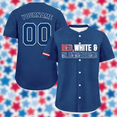 Custom Patriot Baseball Jersey, "Red, White & Blueberries" Conservative Pride Shirt BSBJ01-25020197-4
