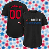 Custom Patriot Baseball Jersey, "Red, White & Blueberries" Conservative Pride Shirt BSBJ01-25020197-3