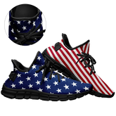 Personalized Sneaker Cheerleading shoes, Casual shoes for Independence Day July 4th, TWX05-C0602