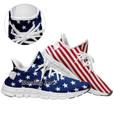 Personalized Sneaker Cheerleading shoes, Casual shoes for Independence Day July 4th, TWX05-C0602