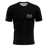 Personalized Men's Flag, Men's Black T-shirt, YW064-23020001