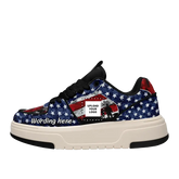 Personalized Patriotic Sneakers, America Flag Shoes,American Pride Shoes Gift, MLB-23020061