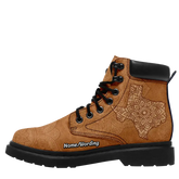Personalized Texas Boot, Custom Texas Flag Shoes, Red States Shoes, Texas Gifts, 1921-23020074
