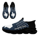 Personalized Texas Flag Sneakers, Unisex Flyknit Shoes, Patriotic Slip-on Shoes,PC-FN-006-23020086