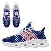 Personalized USA flag-themed Sneakers, Custom Patriotic Shoes, Veteran Gifts,MS-23020201