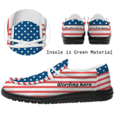 Patrioticustom Customized Patriotic Leisure Shoes, Canvas Walking Sneaker, Oxford Lace-Ups Shoes From Men And Women,2202-C0601