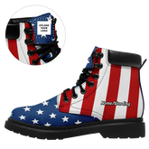 Patrioticustom Personalized Flag Booties, Custom America Flag, Patriotic Booties,1921-23020120
