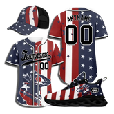 Personalized Special Combo Offer, Custom Patriotic Sneaker, Jersey and Hat, Best Gift for Veteran