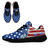 Personalized Independence Day Sneakers, Custom Patriotic Shoes, Unique Gift