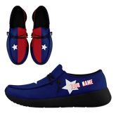 Personalized America Flag Sneakers, Custom Patriotic Loafer Shoes, Canvas Slip On Shoes,
FN018-24020303-5b