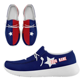 Personalized America Flag Sneakers, Custom Patriotic Loafer Shoes, Canvas Slip On Shoes,
FN018-24020303-5w
