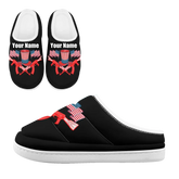 Customizable Patriotic Veteran Pride Slippers, Personalized USA Military Tribute House Shoes FN057-2500672