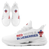 "Red, White & Blueberries" Patriotic Athletic Sneakers, Pro-America Conservative Pride Trainers FN079-25028156-4