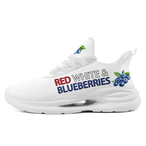 "Red, White & Blueberries" Patriotic Athletic Sneakers, Pro-America Conservative Pride Trainers FN079-25028156-1