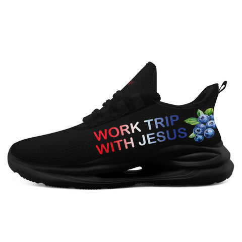 "Red, White & Blueberries" Patriotic Athletic Sneakers, Pro-America Conservative Pride Trainers FN079-25028156-5