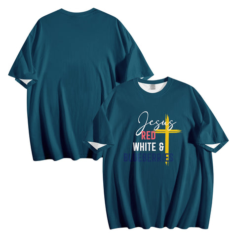Patriot Tribute T-Shirt Collection, "Red, White & Blueberries" Conservative Memorial Tee PR064-25025146-9