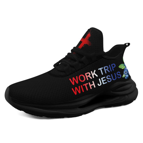 "Red, White & Blueberries" Patriotic Athletic Sneakers, Pro-America Conservative Pride Trainers FN079-25028156-5