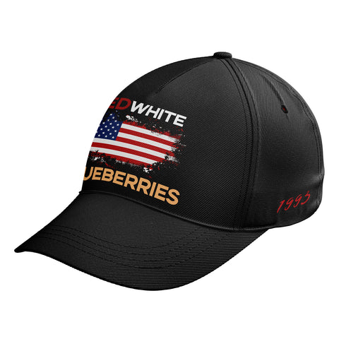Patriot Memorial Baseball Cap, "Red, White & Blueberries" Tribute Hat (1993-2025) YW061-25023189-4