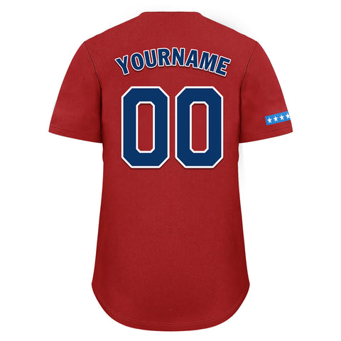 Custom Patriot Baseball Jersey, "Red, White & Blueberries" Conservative Pride Shirt BSBJ01-25020197-5