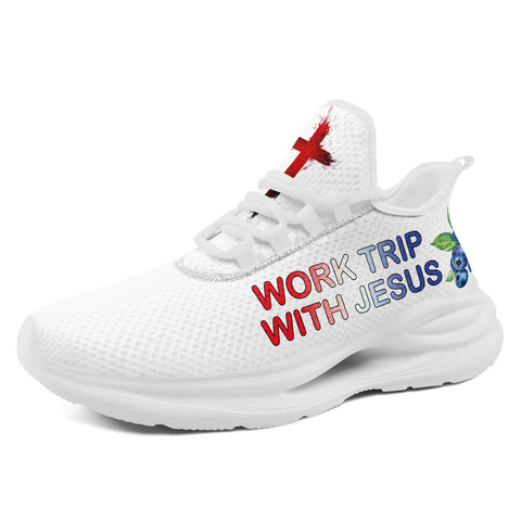 "Red, White & Blueberries" Patriotic Athletic Sneakers, Pro-America Conservative Pride Trainers FN079-25028156-5
