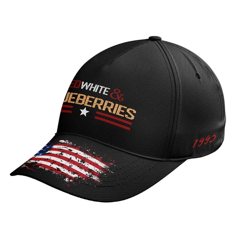 Patriot Memorial Baseball Cap, "Red, White & Blueberries" Tribute Hat (1993-2025) YW061-25023189-5