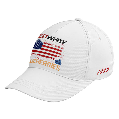 Patriot Memorial Baseball Cap, "Red, White & Blueberries" Tribute Hat (1993-2025) YW061-25023189-4