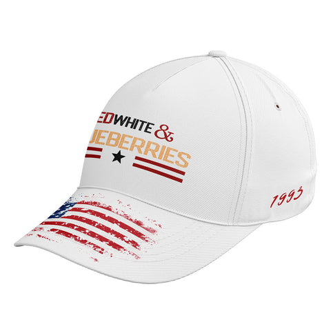 Patriot Memorial Baseball Cap, "Red, White & Blueberries" Tribute Hat (1993-2025) YW061-25023189-5