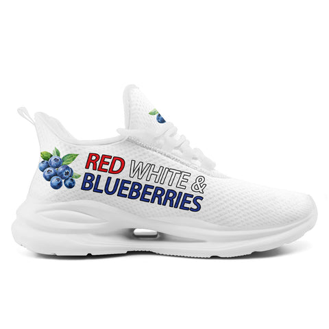 "Red, White & Blueberries" Patriotic Athletic Sneakers, Pro-America Conservative Pride Trainers FN079-25028156-1