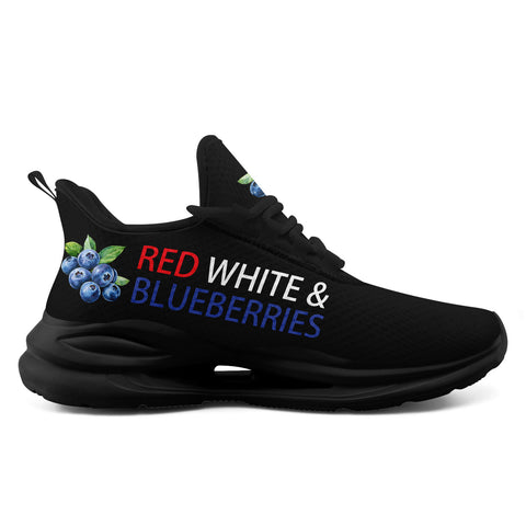 "Red, White & Blueberries" Patriotic Athletic Sneakers, Pro-America Conservative Pride Trainers FN079-25028156-1