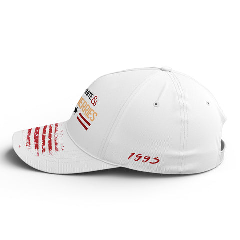 Patriot Memorial Baseball Cap, "Red, White & Blueberries" Tribute Hat (1993-2025) YW061-25023189-5