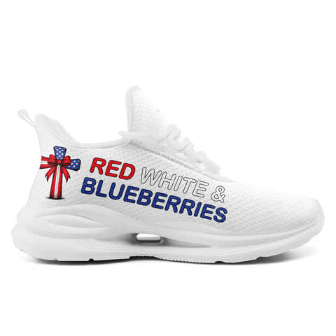 "Red, White & Blueberries" Patriotic Athletic Sneakers, Pro-America Conservative Pride Trainers FN079-25028156-4