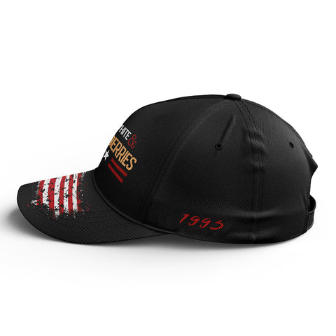Patriot Memorial Baseball Cap, "Red, White & Blueberries" Tribute Hat (1993-2025) YW061-25023189-5