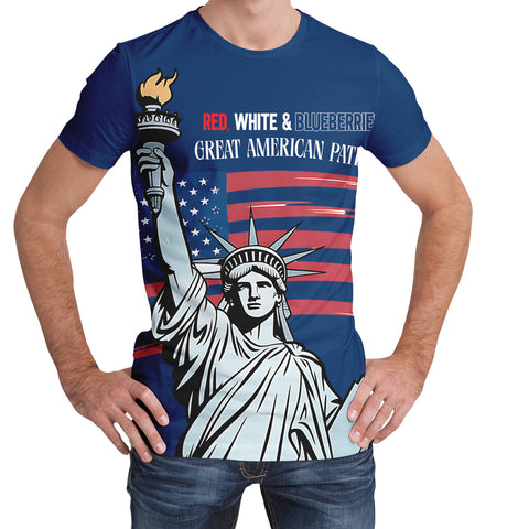 Patriot Tribute T-Shirt Collection, "Red, White & Blueberries" Conservative Memorial Tee PR064-25025146-8