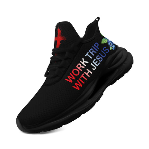 "Red, White & Blueberries" Patriotic Athletic Sneakers, Pro-America Conservative Pride Trainers FN079-25028156-5