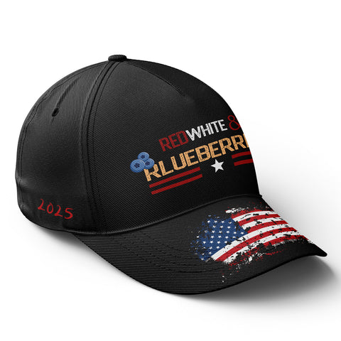 Patriot Memorial Baseball Cap, "Red, White & Blueberries" Tribute Hat (1993-2025) YW061-25023189-5