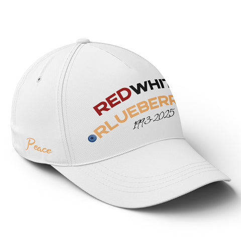 Patriot Memorial Baseball Cap, "Red, White & Blueberries" Tribute Hat (1993-2025) YW061-25023189-3