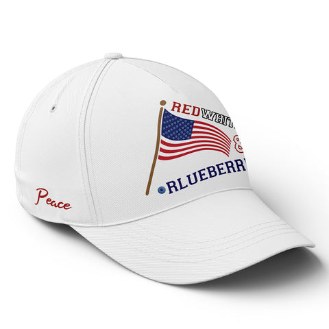 Patriot Memorial Baseball Cap, "Red, White & Blueberries" Tribute Hat (1993-2025) YW061-25023189-2