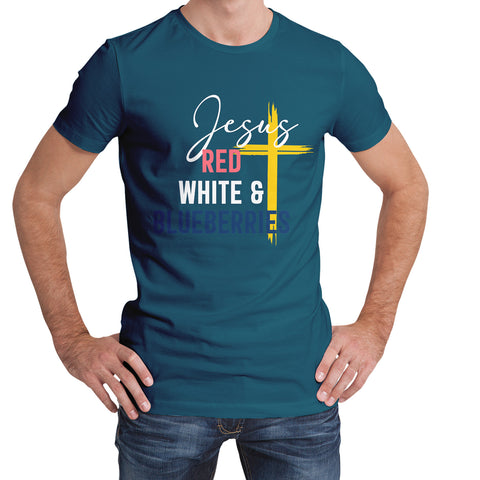 Patriot Tribute T-Shirt Collection, "Red, White & Blueberries" Conservative Memorial Tee PR064-25025146-9
