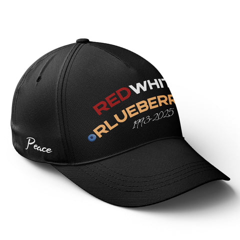 Patriot Memorial Baseball Cap, "Red, White & Blueberries" Tribute Hat (1993-2025) YW061-25023189-3