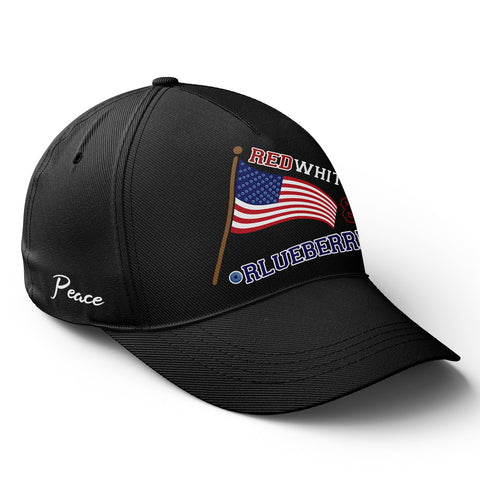 Patriot Memorial Baseball Cap, "Red, White & Blueberries" Tribute Hat (1993-2025) YW061-25023189-2