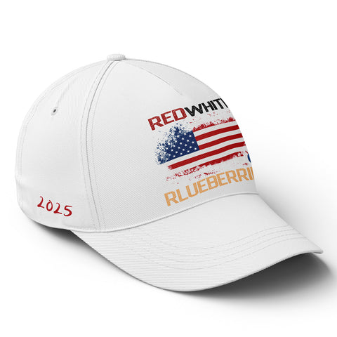 Patriot Memorial Baseball Cap, "Red, White & Blueberries" Tribute Hat (1993-2025) YW061-25023189-4
