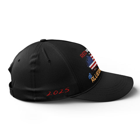 Patriot Memorial Baseball Cap, "Red, White & Blueberries" Tribute Hat (1993-2025) YW061-25023189-4