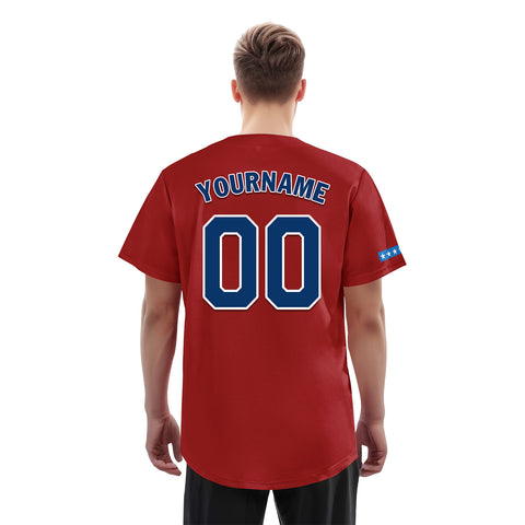 Custom Patriot Baseball Jersey, "Red, White & Blueberries" Conservative Pride Shirt BSBJ01-25020197-5