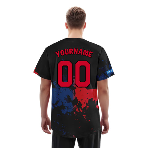 Custom Patriot Baseball Jersey, "Red, White & Blueberries" Conservative Pride Shirt BSBJ01-25020197-1