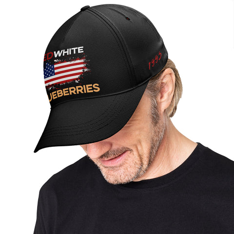 Patriot Memorial Baseball Cap, "Red, White & Blueberries" Tribute Hat (1993-2025) YW061-25023189-4