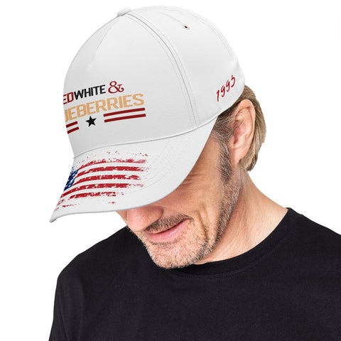 Patriot Memorial Baseball Cap, "Red, White & Blueberries" Tribute Hat (1993-2025) YW061-25023189-5